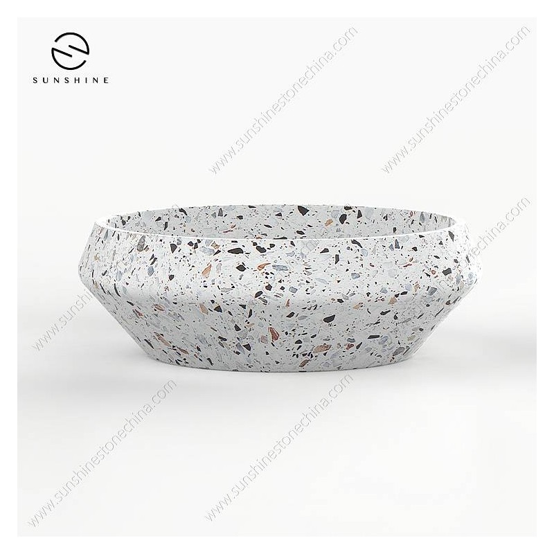 Kamniti umivalnik Sunshine Terrazzo