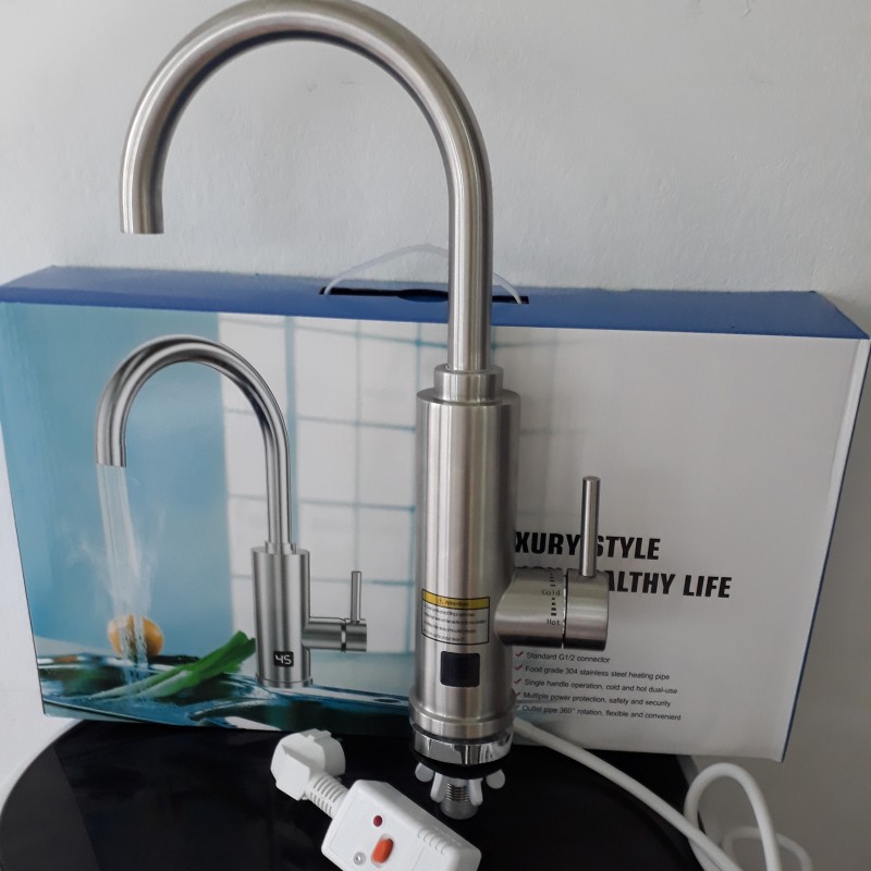 Električna grelna pipa iz nerjavečega jekla + varnostno električno stikalo