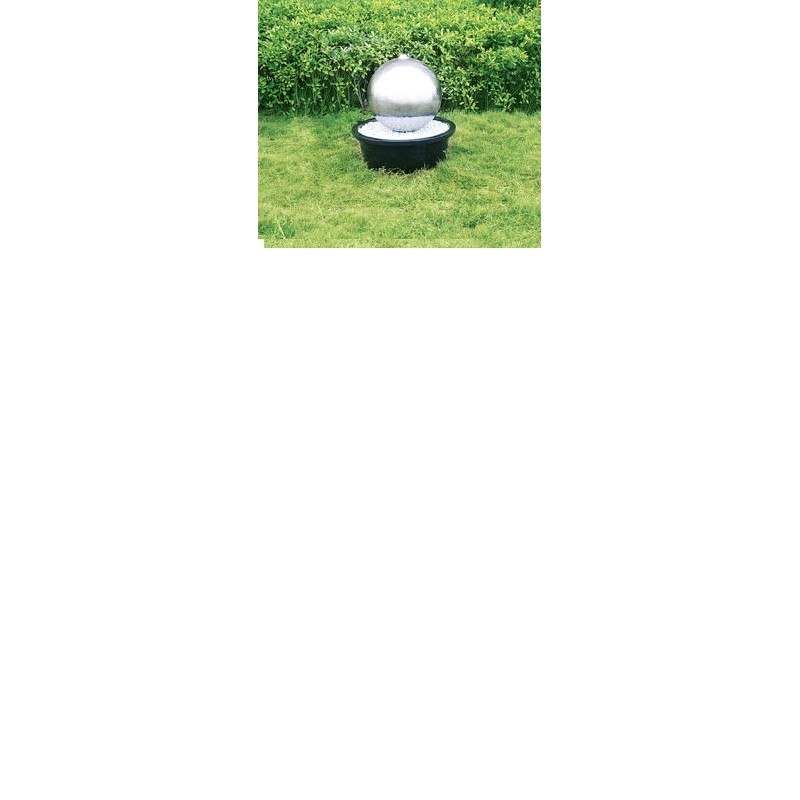 ATLANTIC (48cm) - vrtna LED fontana iz poliranega nerjavečega jekla