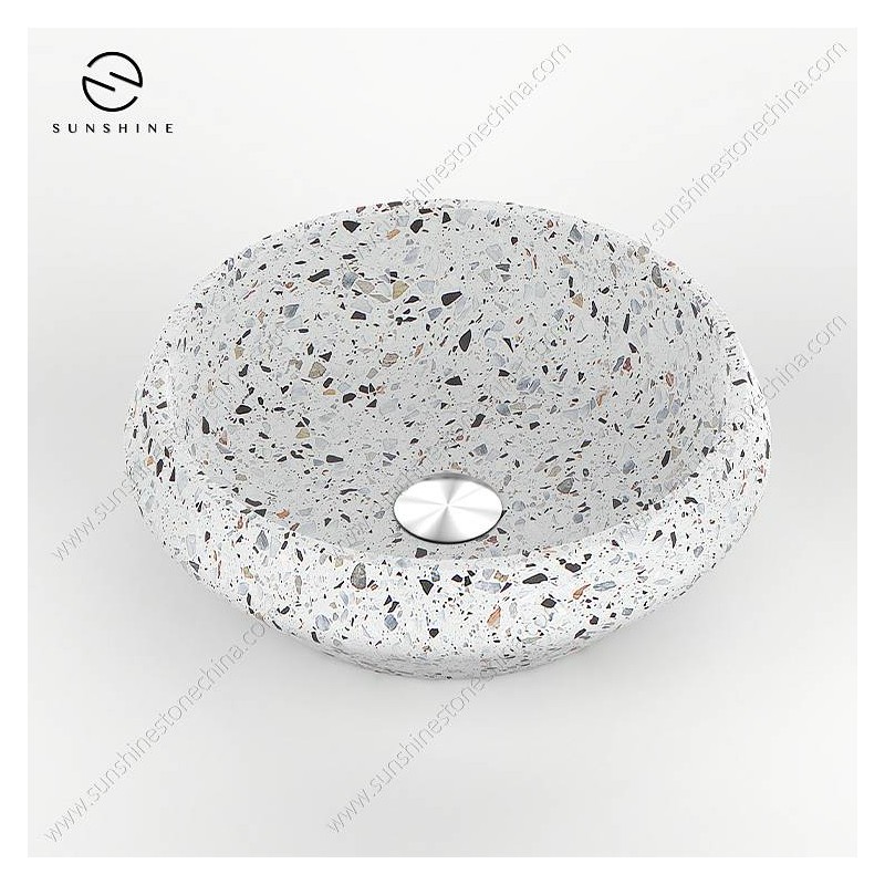 Kamniti umivalnik Sunshine Terrazzo