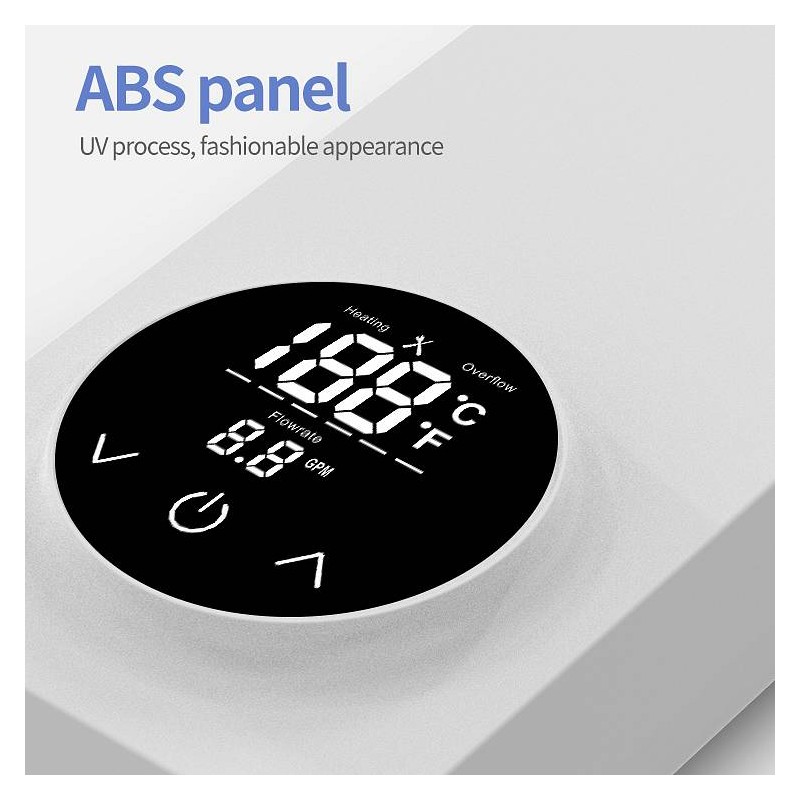 Pretocni grelnik vode Mini ABS panel