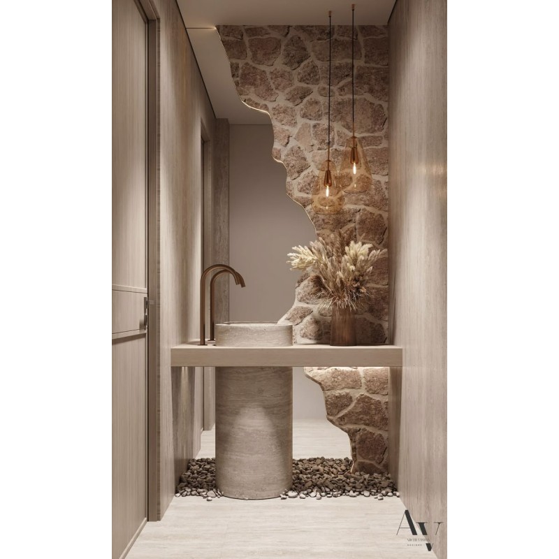 Asimetrično LED ogledalo XXXL