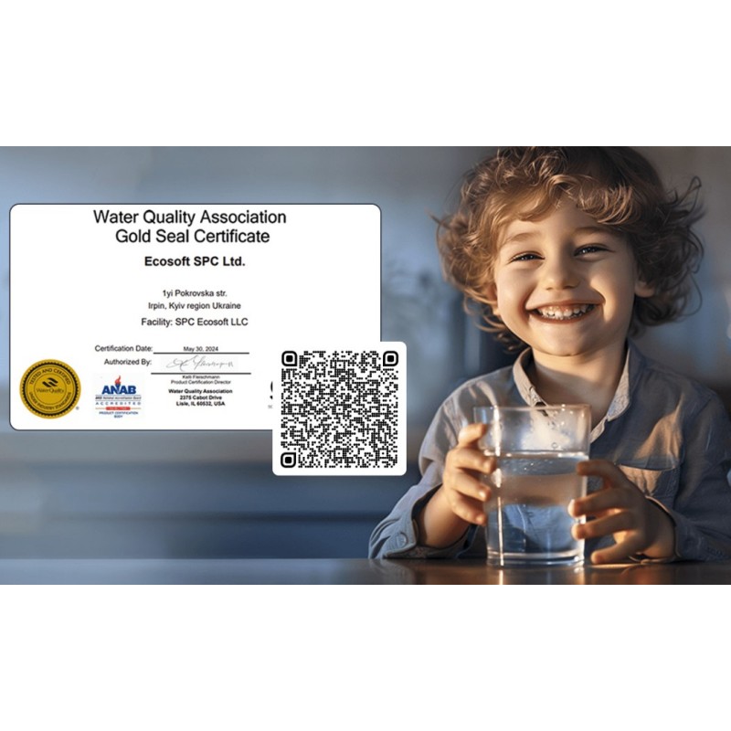 Vodni filter reverzna osmoza Ecosoft Pure Balance ( optimalna kombinacija mineralov, manj odpadne vode, praktična zasnova ) 