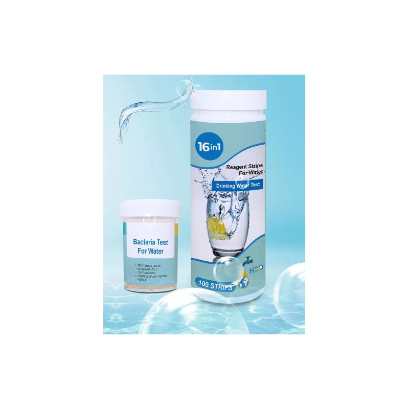 Testi za analizo pitne vode vključno z bakterijo E.Coli (100 lističev)
