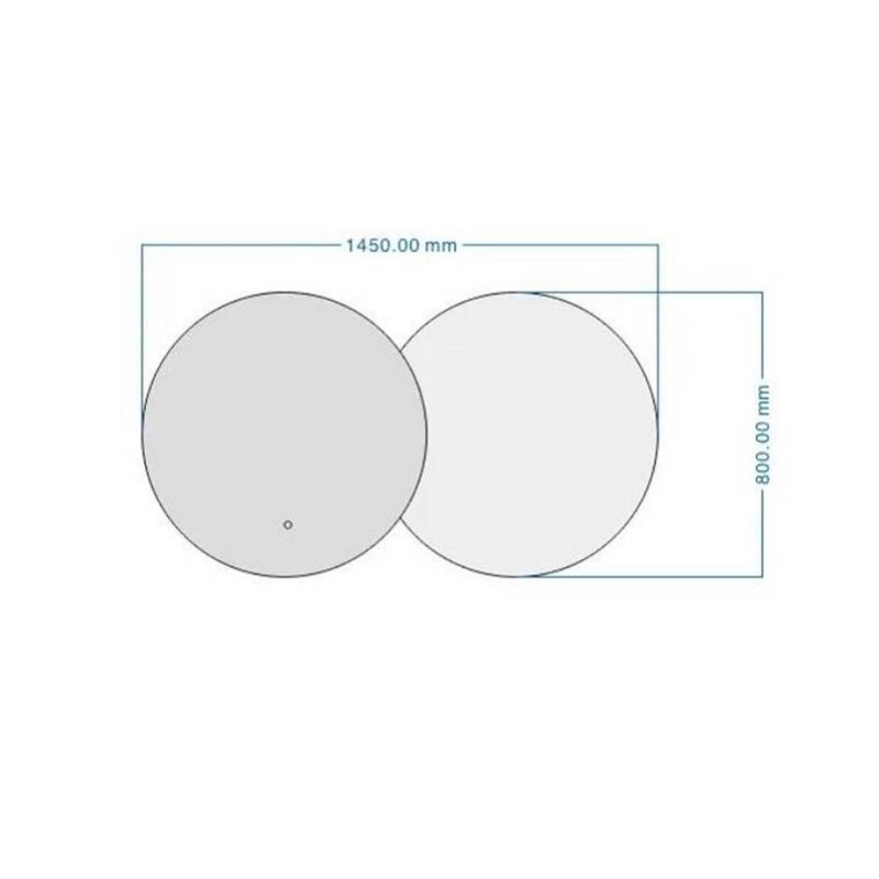 Dvojno okroglo LED ogledalo