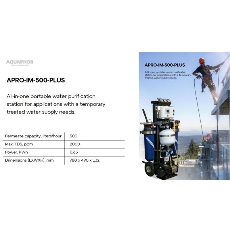 Profesionalna mobilna čistilna postaja z RO APRO-IM-500-PLUS