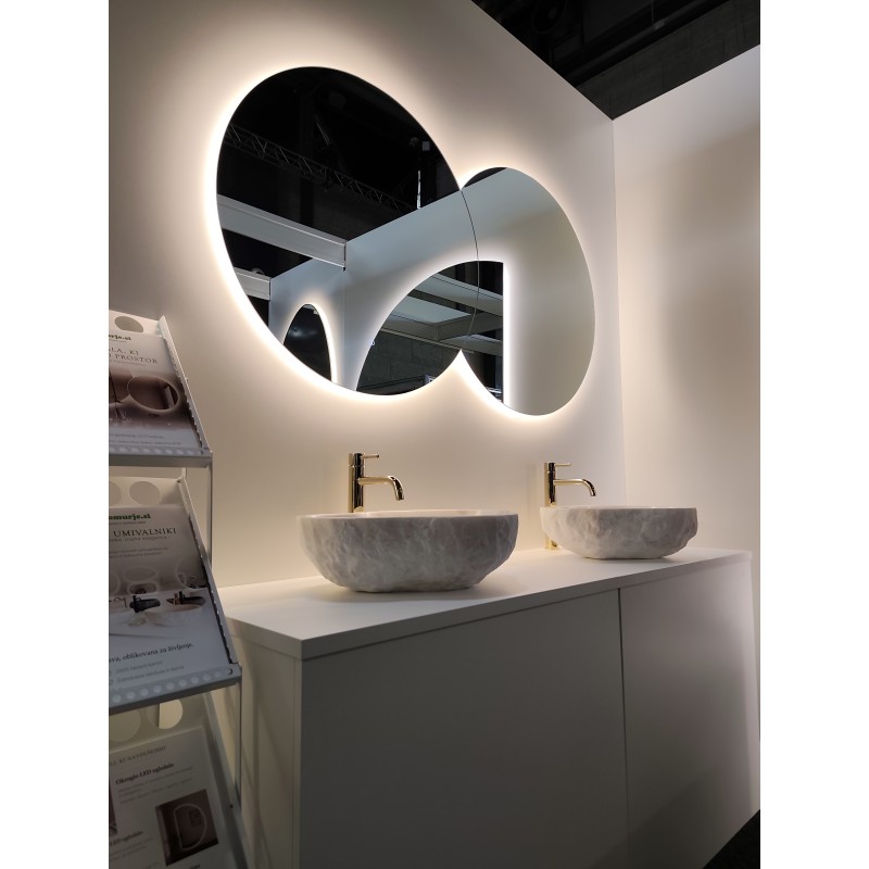 Dvojno okroglo led ogledalo