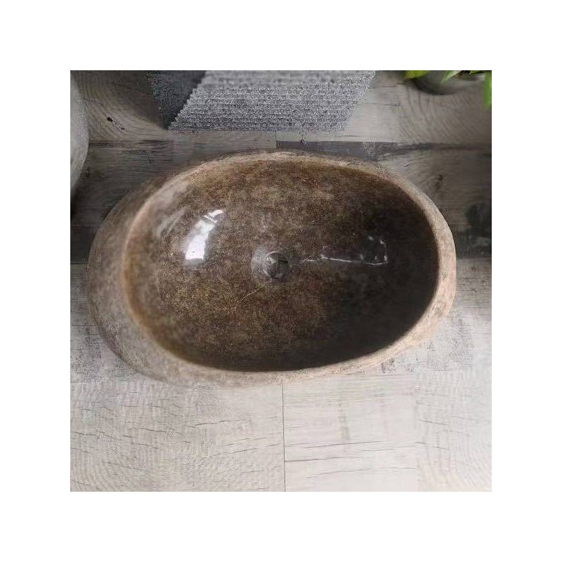 Kamniti umivalnik Riverstone brown