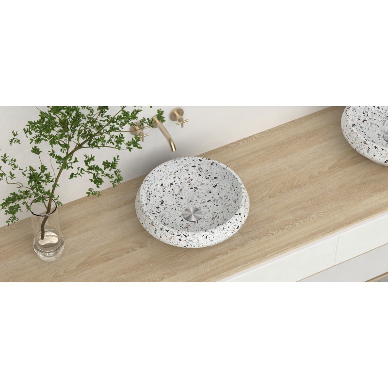 Kamniti umivalnik Sunshine Terrazzo