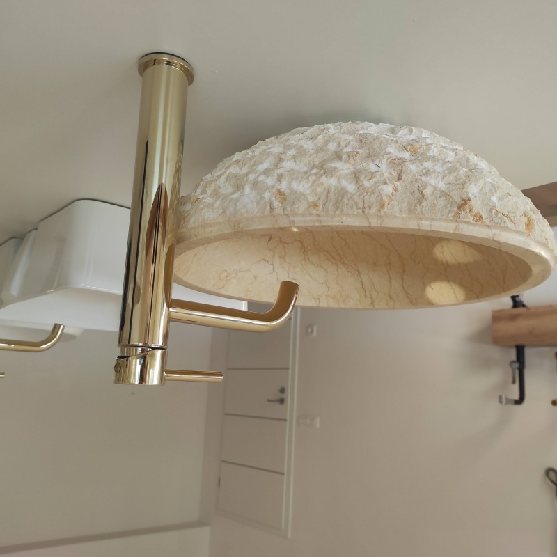 Naturstein Waschbecken Beige Marmor 