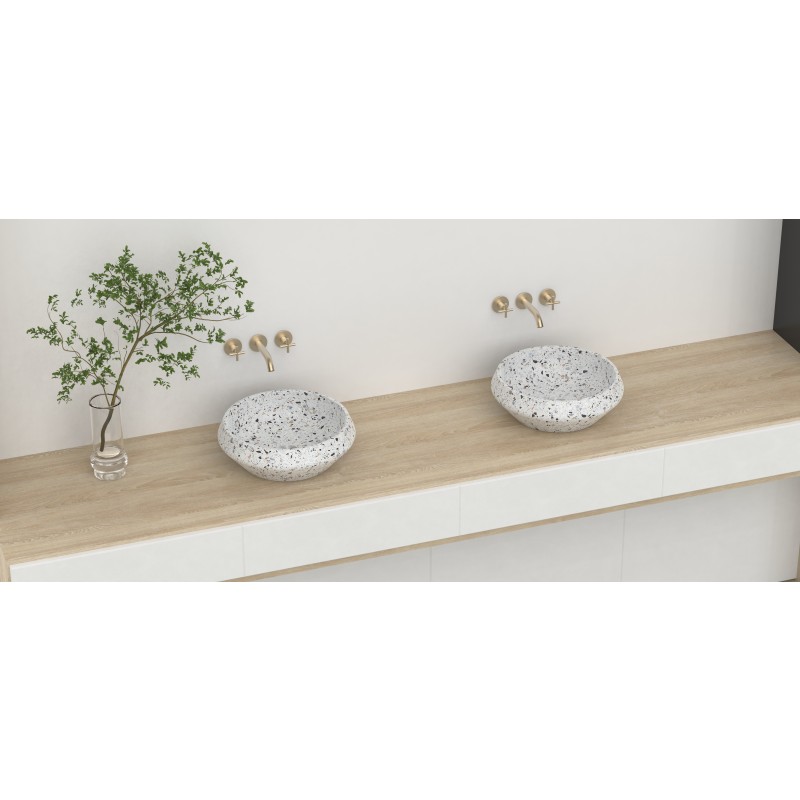 Kamniti umivalnik Sunshine Terrazzo