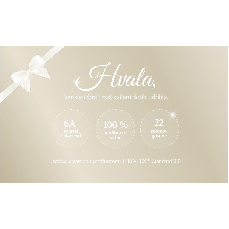 Poročni darilni set svilene prevleke za vzglavnik in maska za oči 