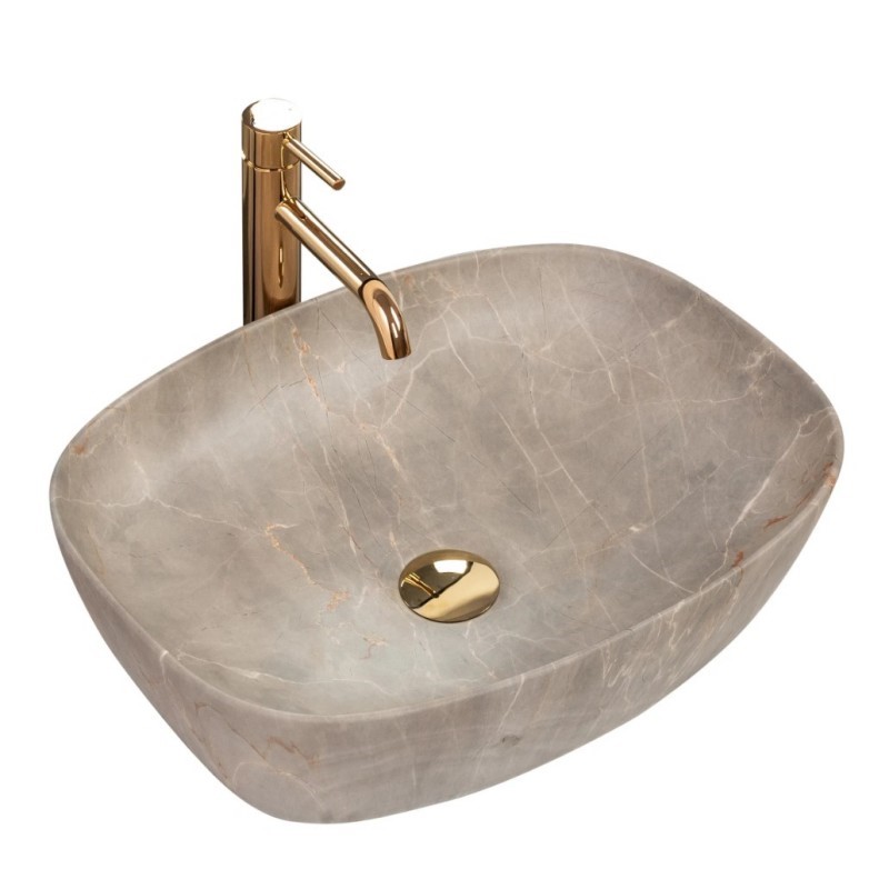 Keramik Aufsatzwaschbecken FREYA BEIGE