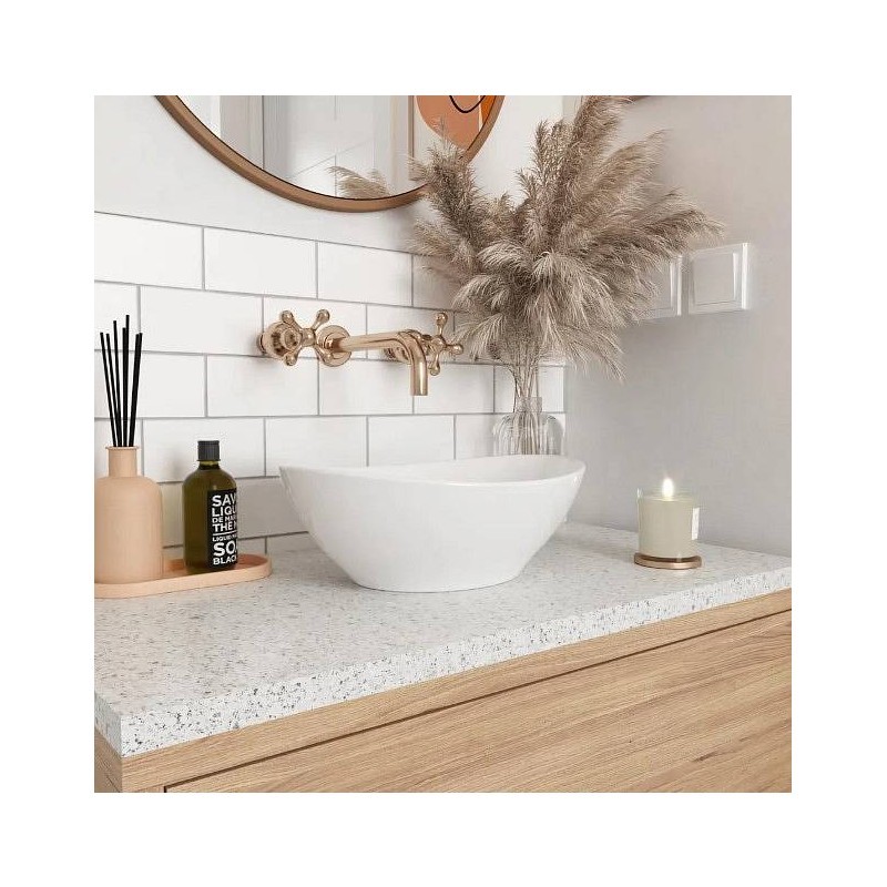 Keramik Aufsatzwaschbecken REA Sofia Mini White