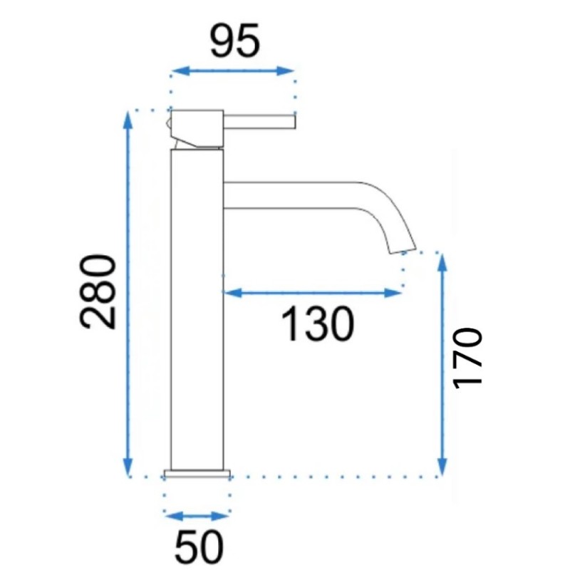 Kopalniška pipa REA LUNGO  ROSE GOLD
