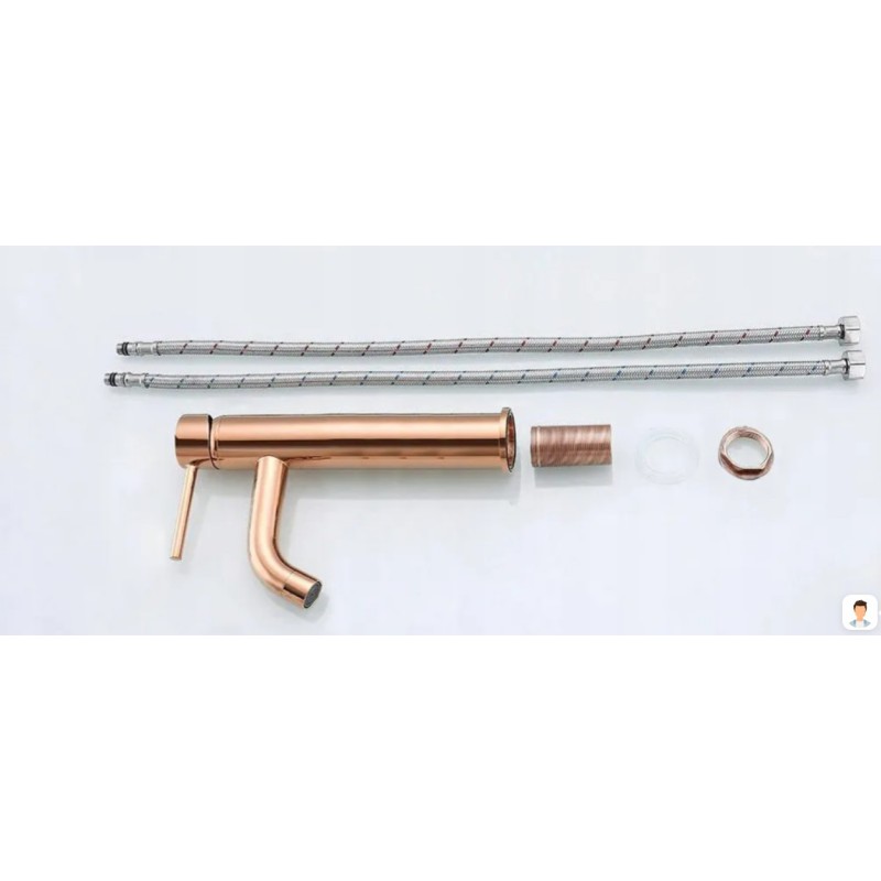 Kopalniška pipa REA LUNGO  ROSE GOLD