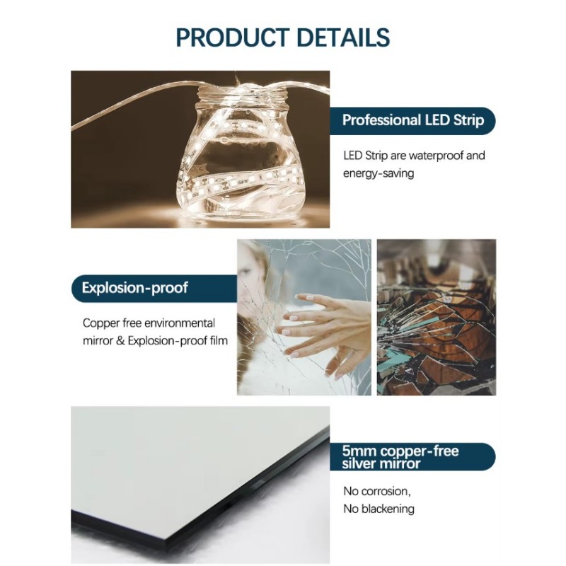 Dvojno okroglo LED ogledalo BigAlmond®