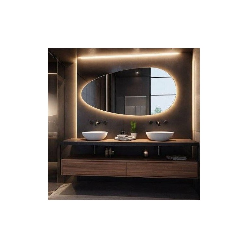 Asimetricno LED ogledalo BigAlmond8