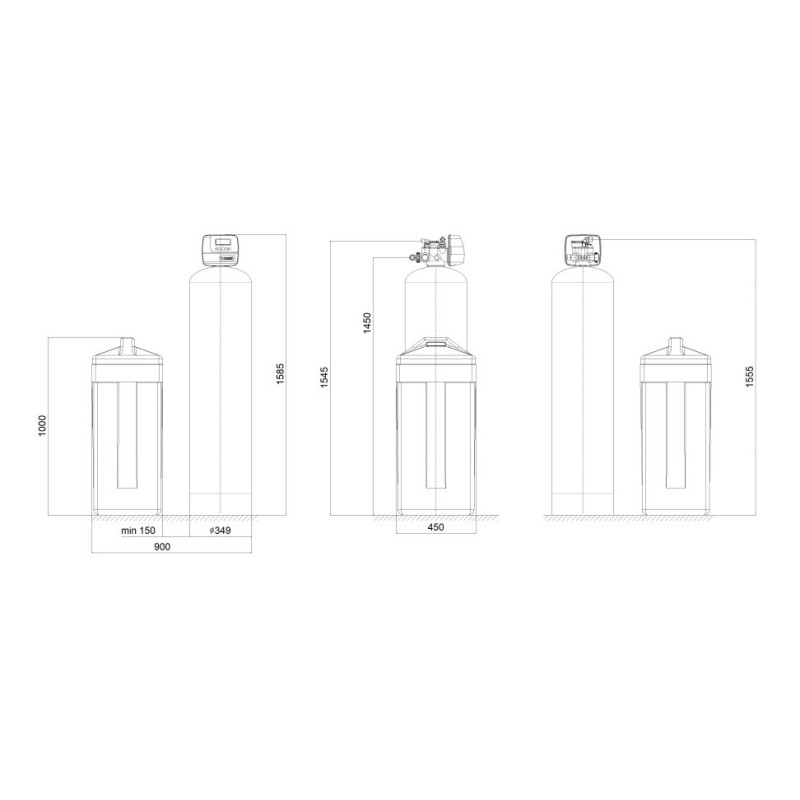 Mehcalna naprava Ecosoft dimenzije