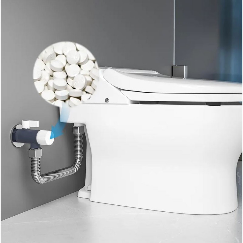 Mehčalni filter za kotni ventil MSAP učinkovitost do 99%  za pretočne grelnike, grelne pipe, bojlerje, pralne stroje, pomivalne stroje, armature 99% učinkovitost