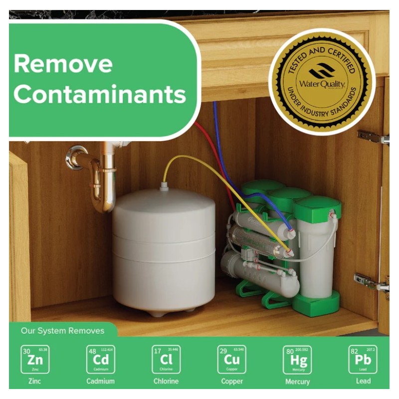 Vodni filter reverzna osmoza Ecosoft Pure Balance ( optimalna kombinacija mineralov, manj odpadne vode, praktična zasnova ) 