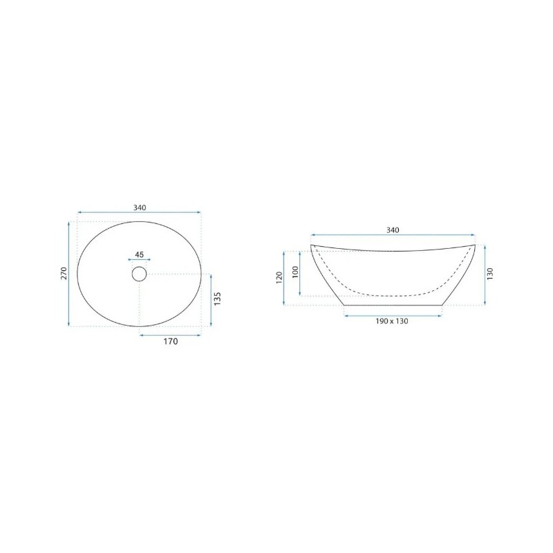 Nadpultni umivalnik Sofia Mini