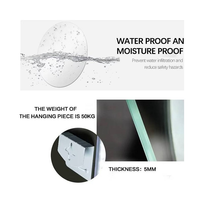 Klasično okroglo ogledalo 40cm