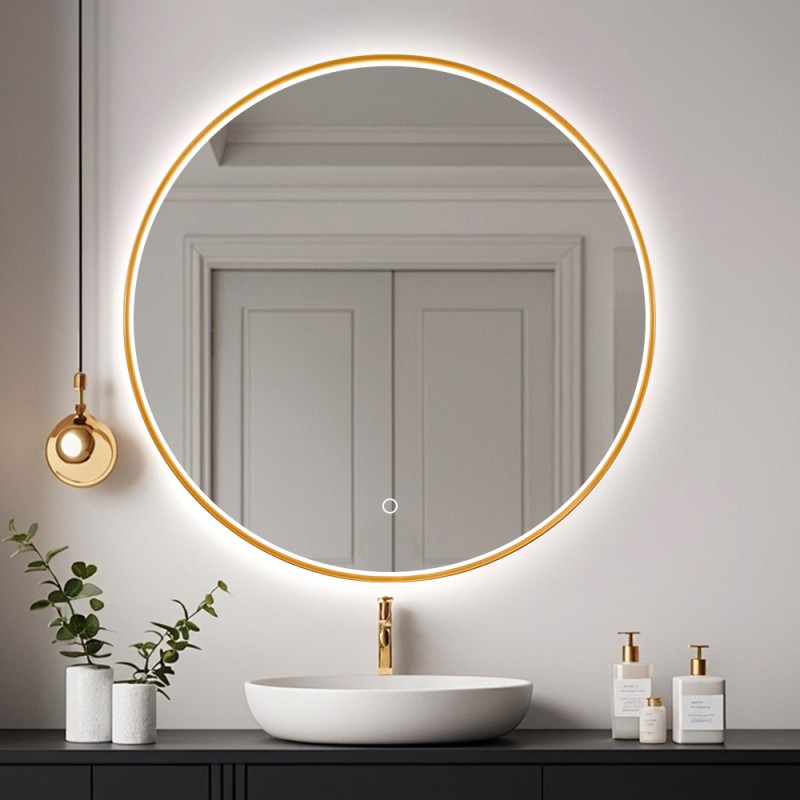 Okroglo ogledalo z LED osvetlitvijo