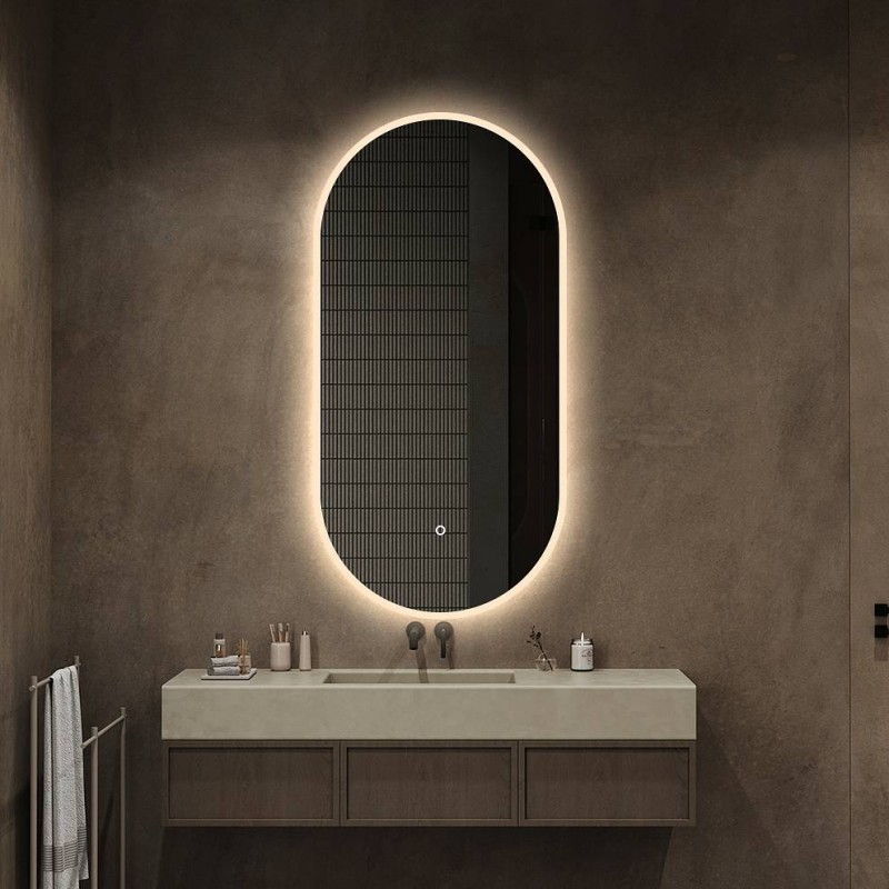 Ovalno ogledalo za kopalnico