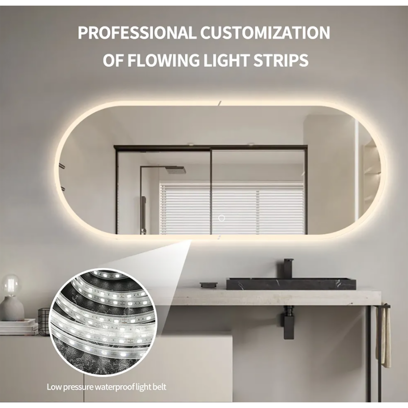 Ovalno ogledalo za kopalnico