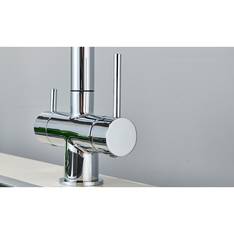 Pipa za filter 3 v 1 črna mat izvlečna