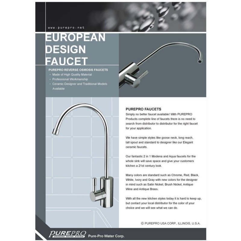 Kromirana vodna pipa Pure Pro za filtrirano vodo