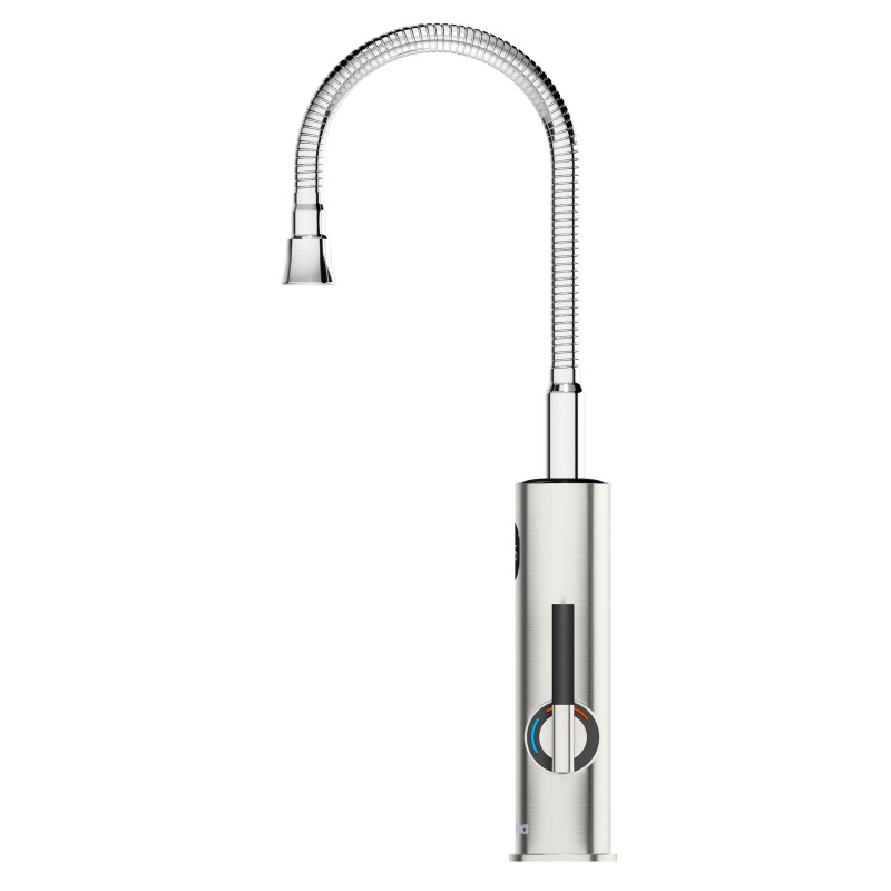 Hochwertiger Edelstahl-Heizungshahn schwarz matt flexibler Hebel