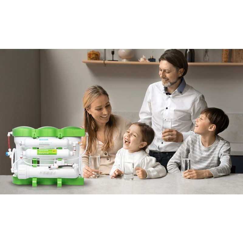 Vodni filter reverzna osmoza Ecosoft Pure Balance ( optimalna kombinacija mineralov, manj odpadne vode, praktična zasnova ) 