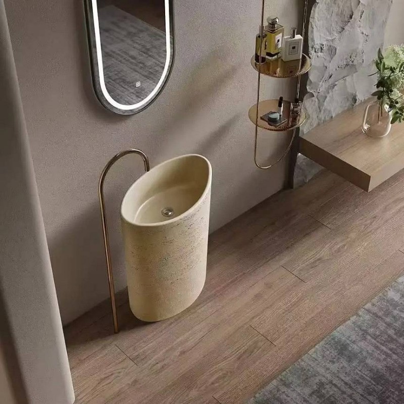 samostojeci umivalnik iz umetnega kamna