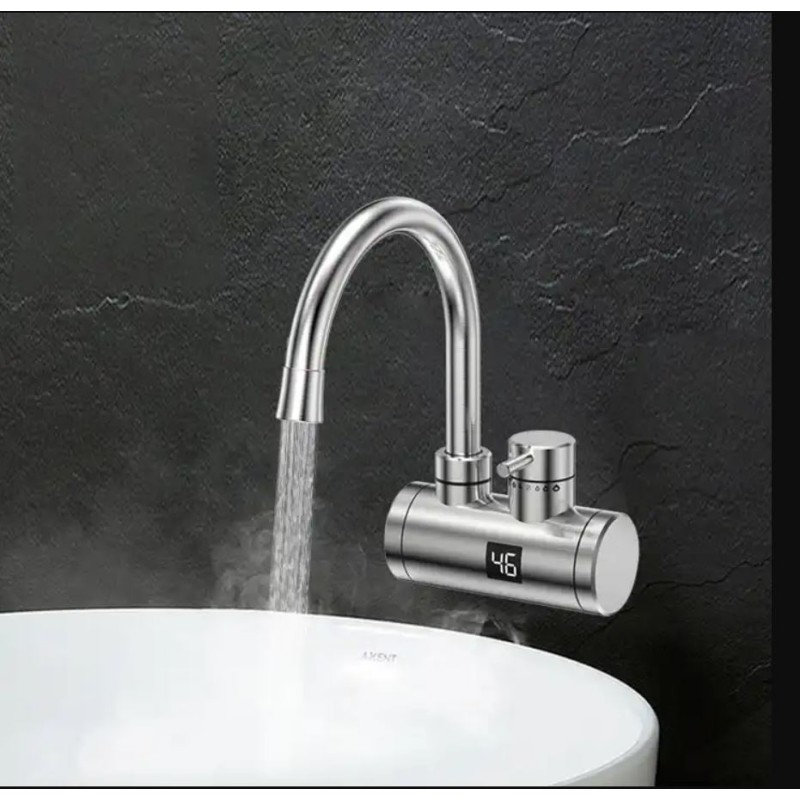 Stenska grelna pipa iz nerjavečega jekla + varnostno zaščitno stikalo