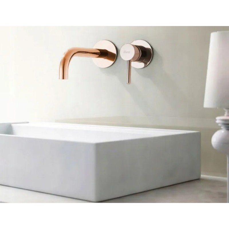 Stenska armatura za umivalnik REA ROSE GOLD