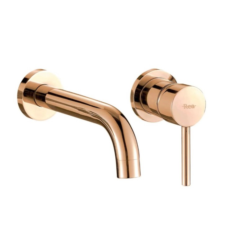 Stenska armatura za umivalnik REA ROSE GOLD