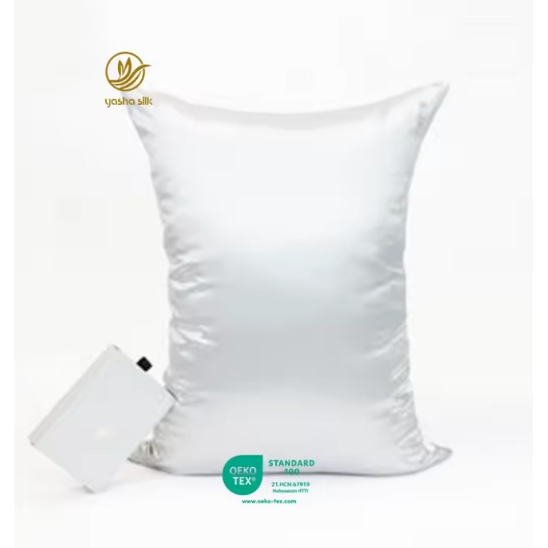 Poročni darilni set svilene prevleke za vzglavnik in maska za oči 