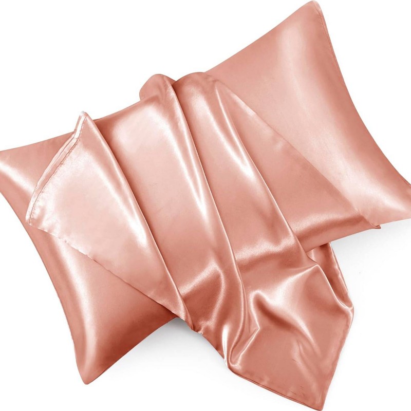 Darilni set svilena prevleka za vzglavnik 50x70 rose pink