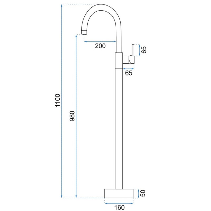 Elegantna talna armatura Rea Lungo Ortis Gold