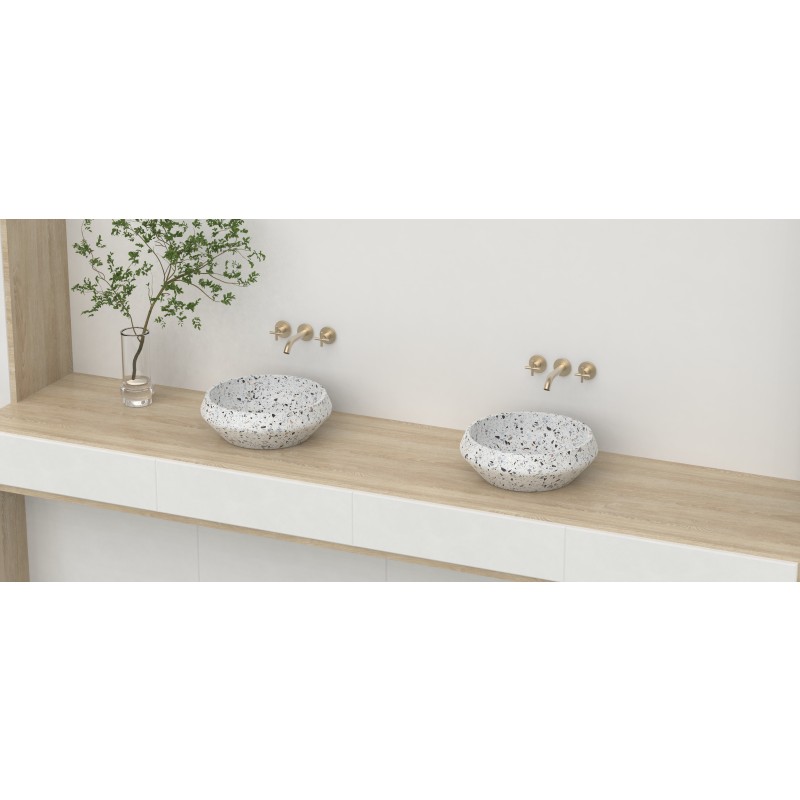 Kamniti umivalnik Sunshine Terrazzo