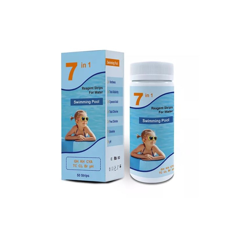 Testni lističi za bazensko vodo, SPA in jazzuzi             (100 lističev)