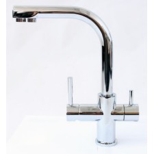 HANA CHROM - Tridelna vodna pipa za komunalno in filtrirano vodo, pipa 3 v 1