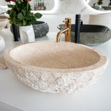 Kamniti umivalnik Marmor Beige Oval