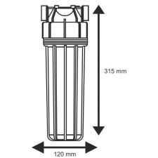 Hišni filter Aquafilter Blue sump velikost 10