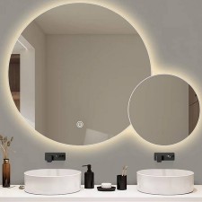 Dvojno kopalnisko LED ogledalo