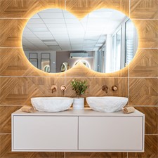 Dvojno okroglo LED OGLEDALO