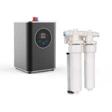 Kuhinjska armatura z vročo in filtrirano vodo iWater D (komplet z grelnikom in dvojnim filtrom)