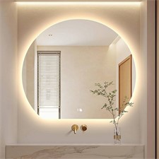 Polkrožno LED ogledalo touch free 80cm